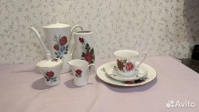 Чайный набор красная роза (германия ) - изображение 1