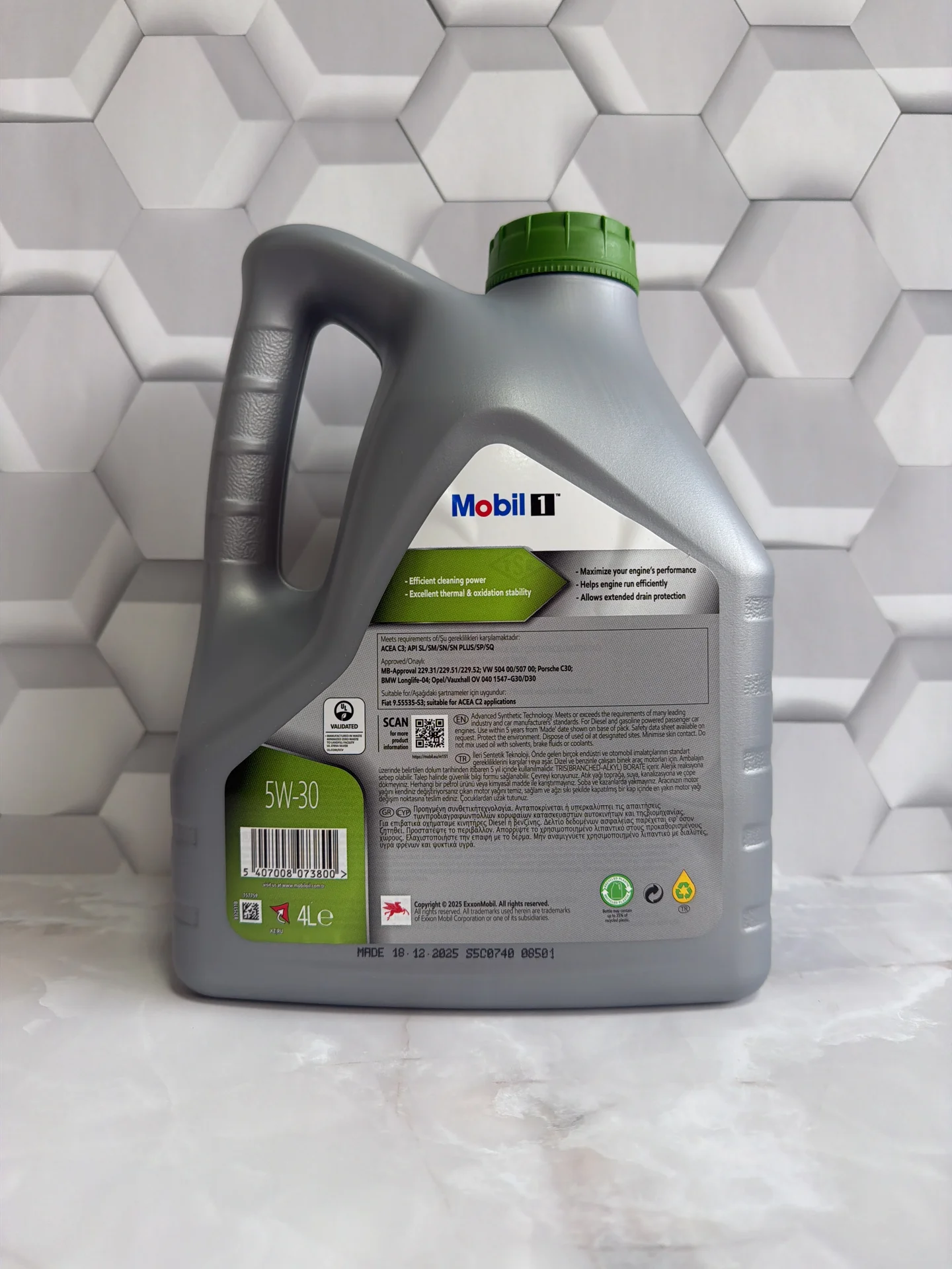 Моторное масло Mobil 1 ESP 5w30 Франция - миниатюра 2