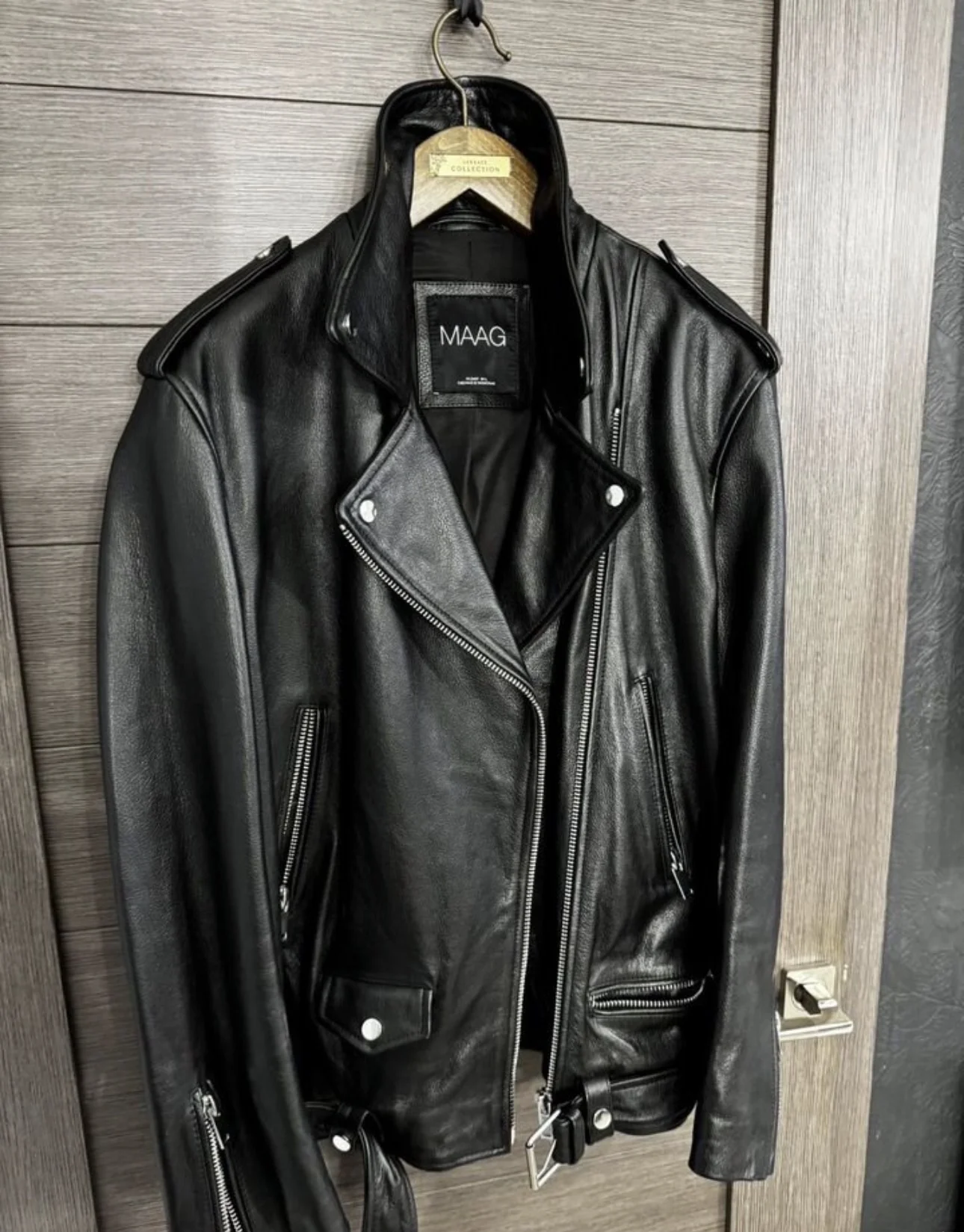 Женская кожаная куртка ZARA - миниатюра 5