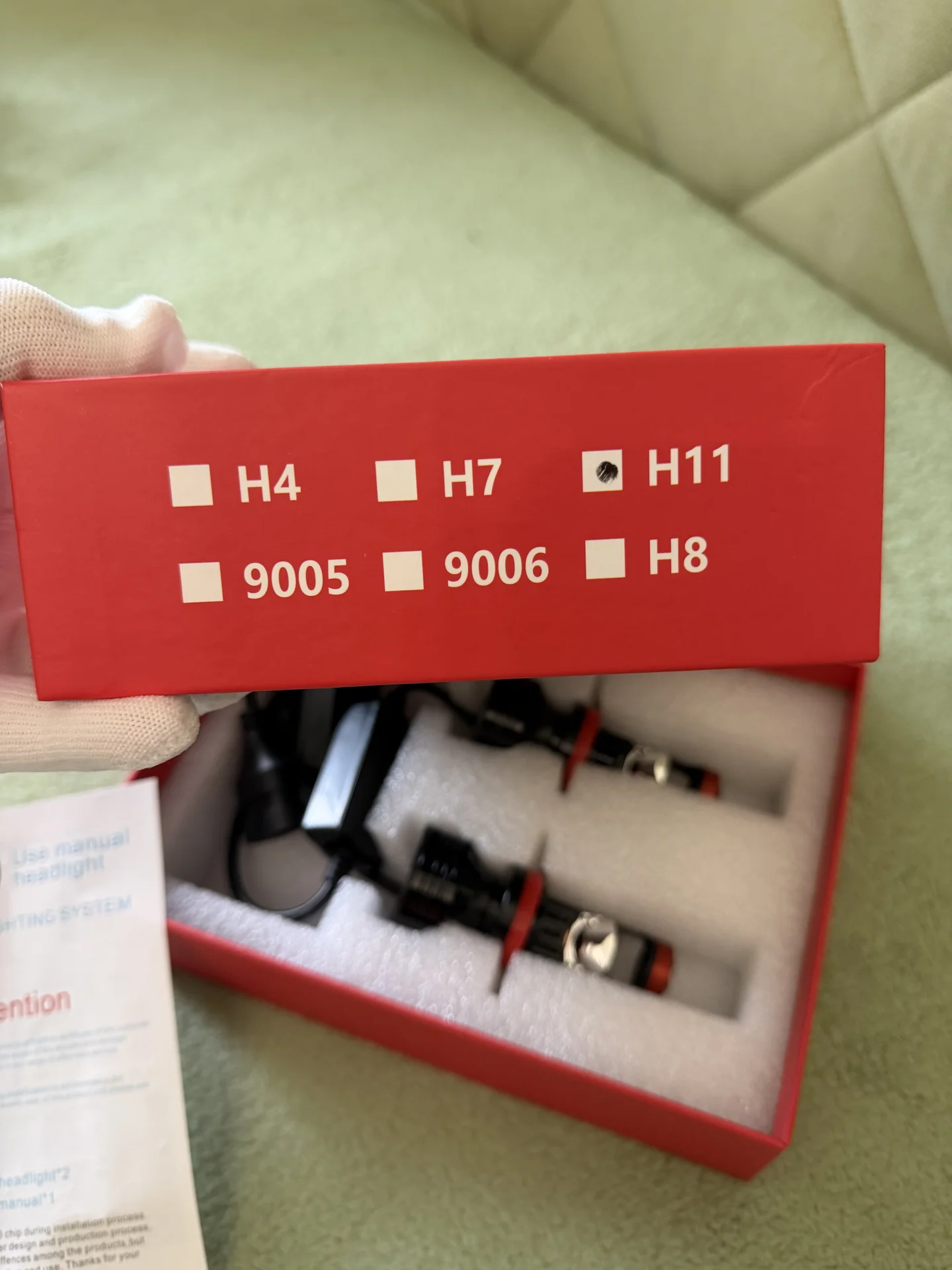 LED лампы для фар новые H11 - миниатюра 4