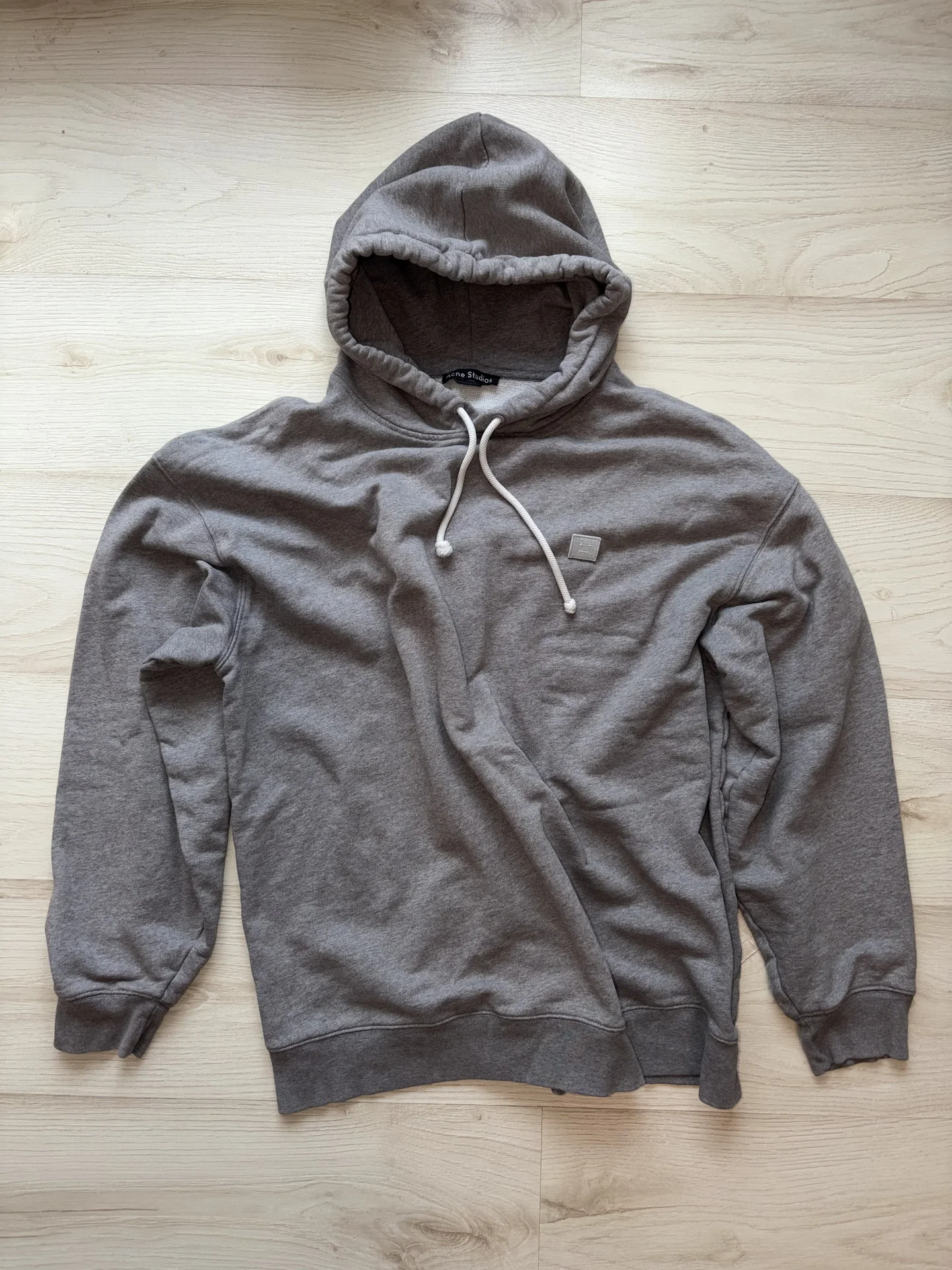 Acne Studios Face Patch Logo Hoodie Sweatshirt - миниатюра 2