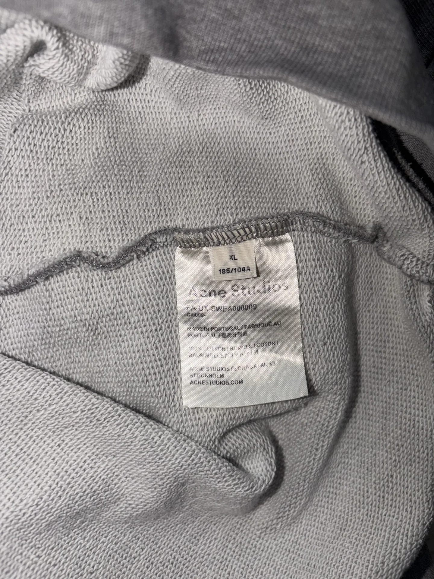 Acne Studios Face Patch Logo Hoodie Sweatshirt - миниатюра 5