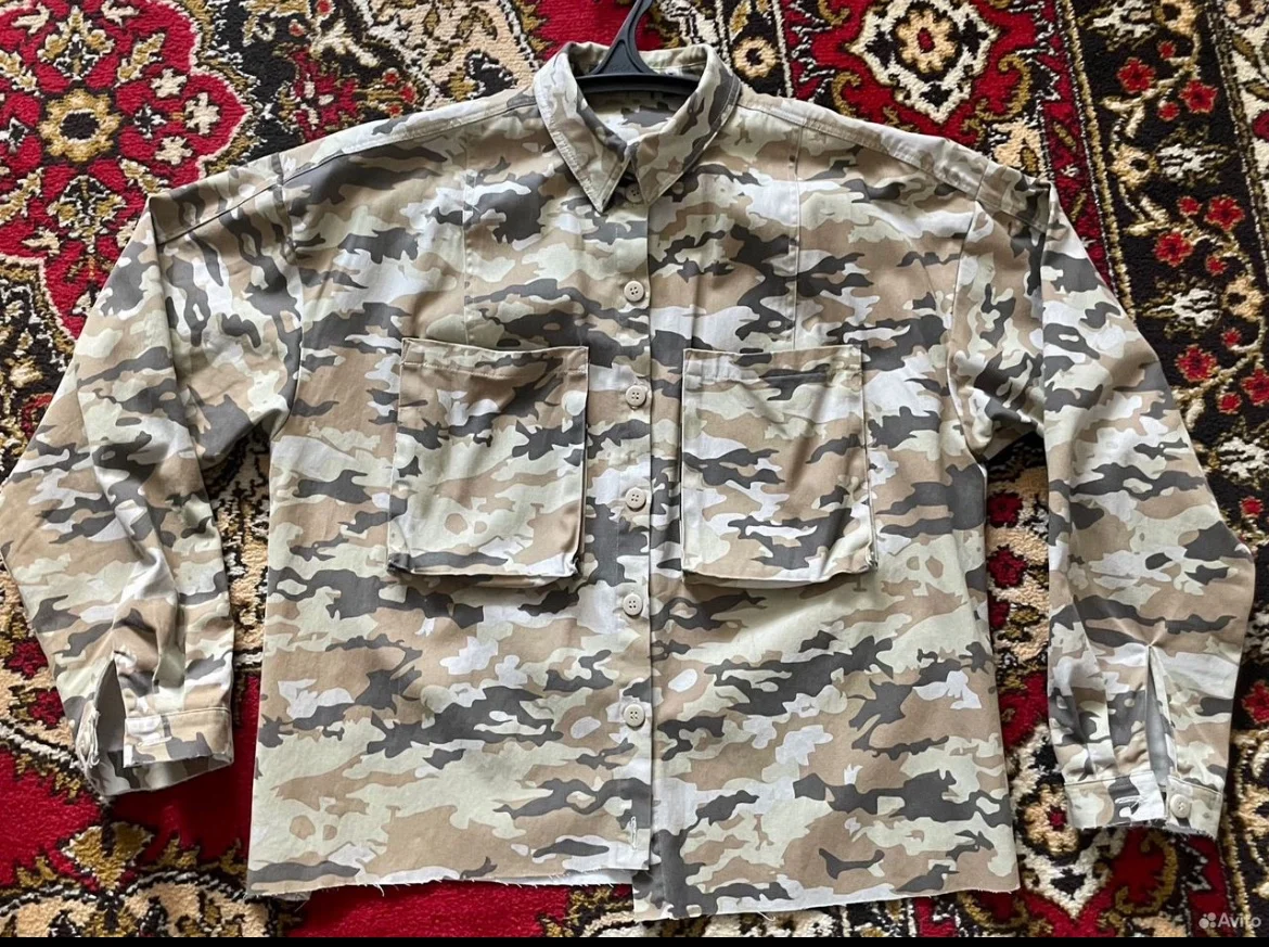 Камуфляжная рубашка crop - миниатюра 2