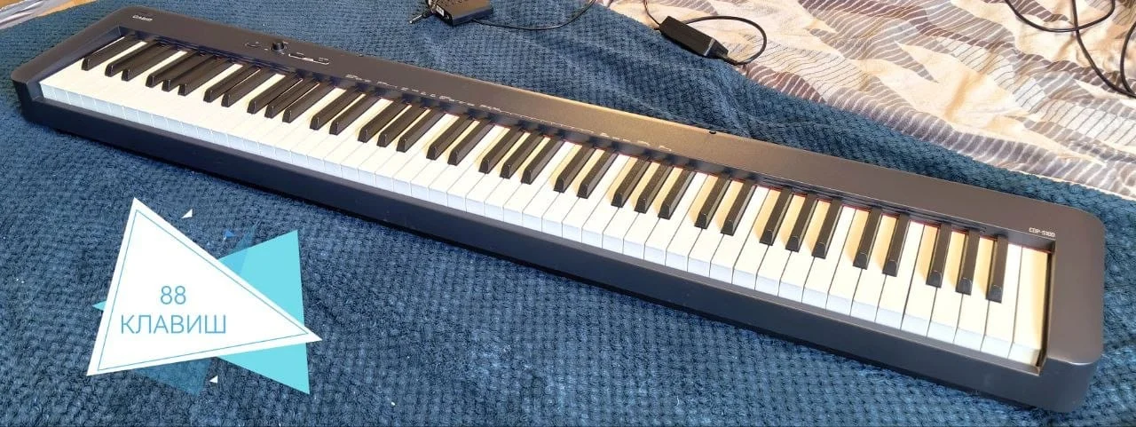 Пианино Casio CDP-S100BK - миниатюра 2