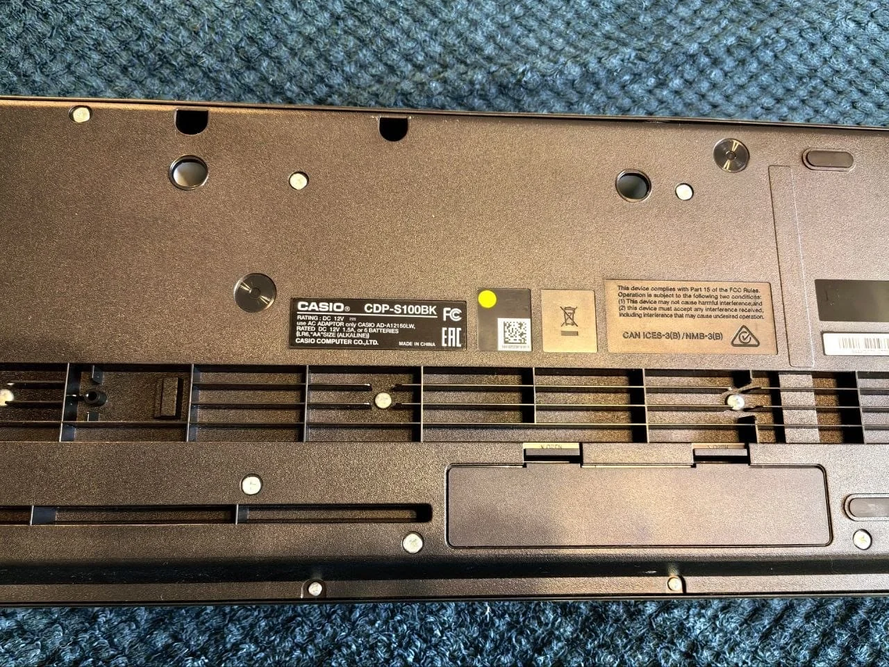 Пианино Casio CDP-S100BK - миниатюра 7