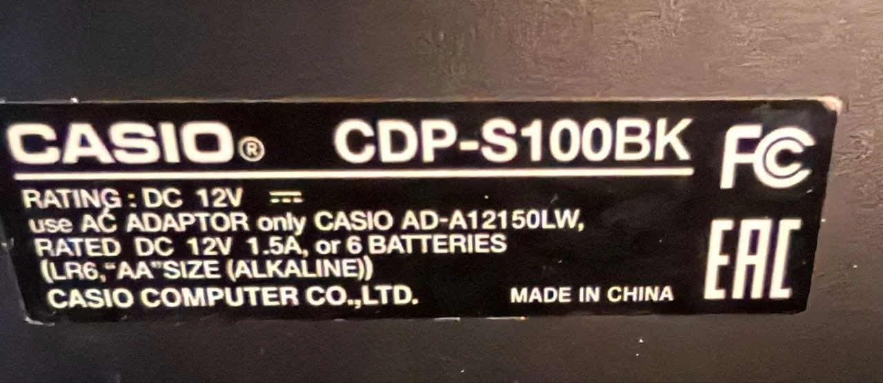 Пианино Casio CDP-S100BK - миниатюра 9