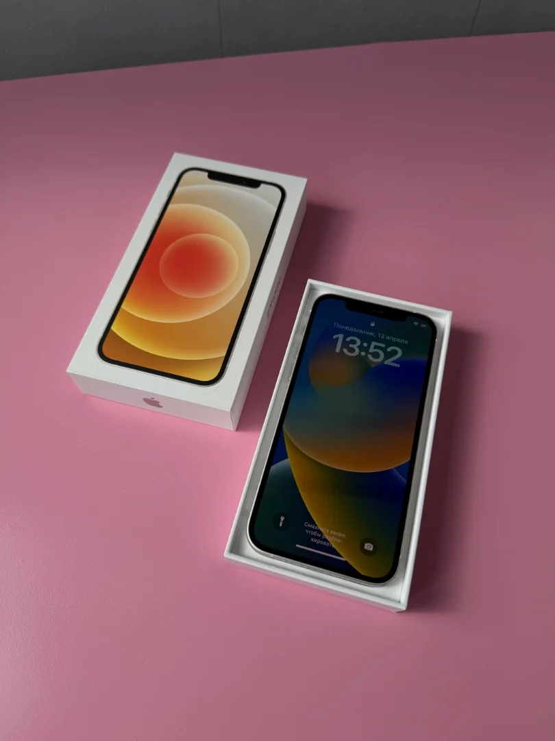iPhone 12, 128гб, белый - изображение 1