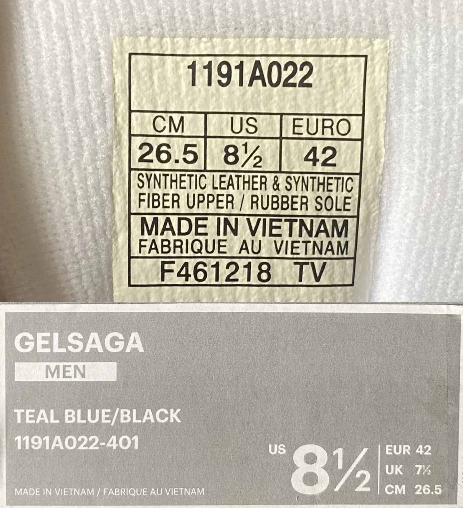 Кроссовки Asics Gel Saga 42eu/8,5us - миниатюра 2