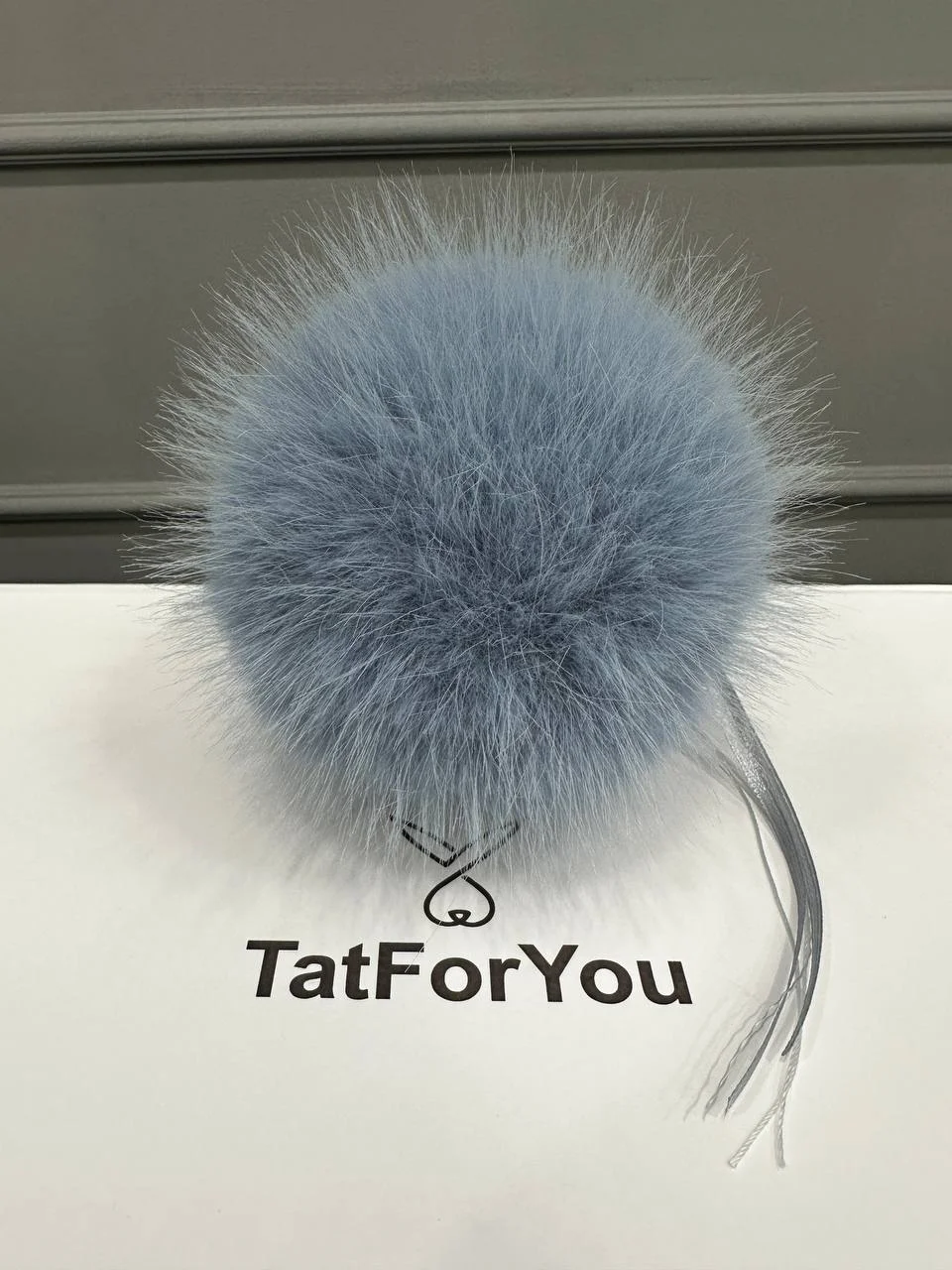 Помпон из искусственного меха сибирская норка - миниатюра 3