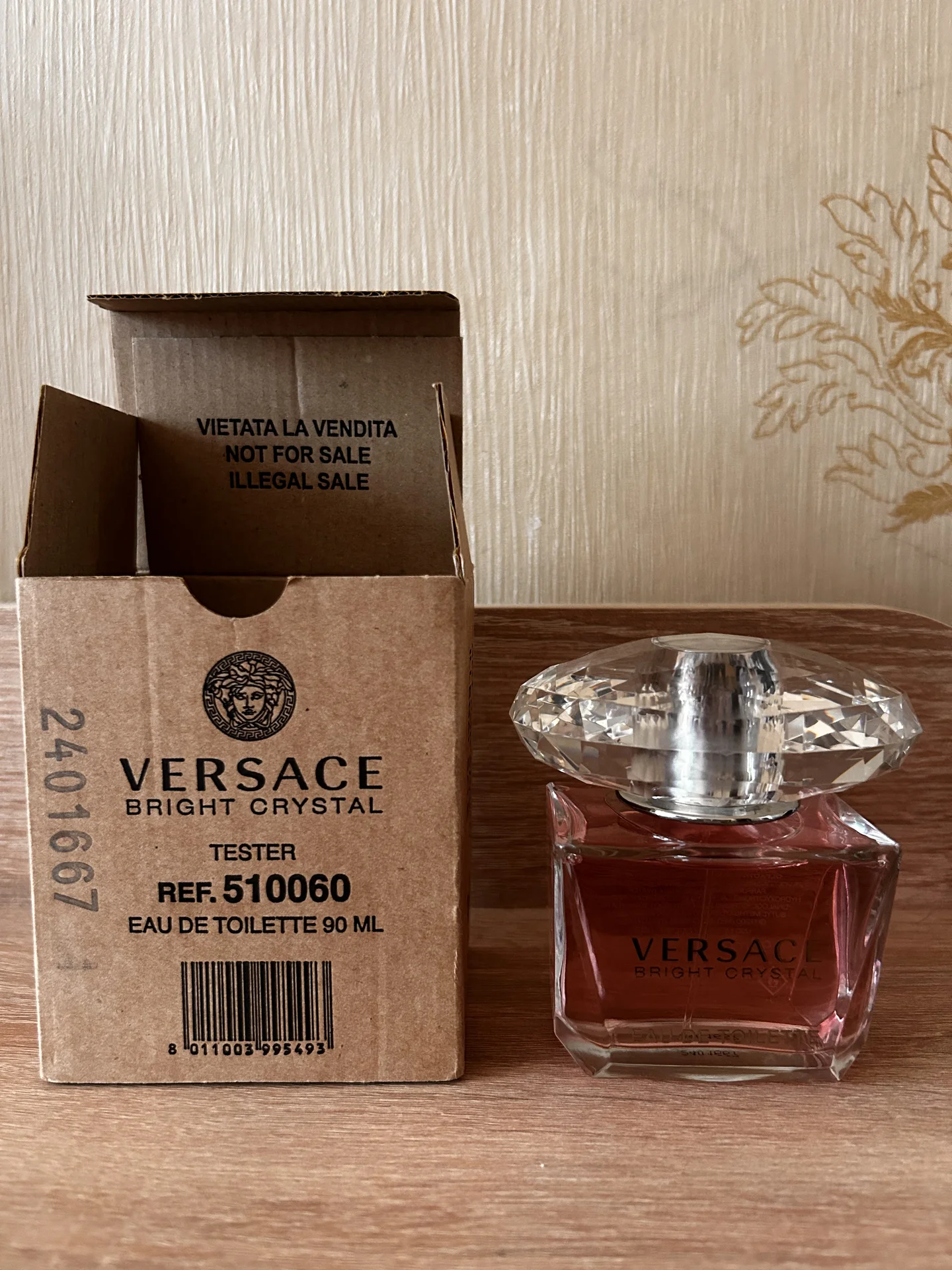 Versace bright crystal, tester 90 мл - миниатюра 2