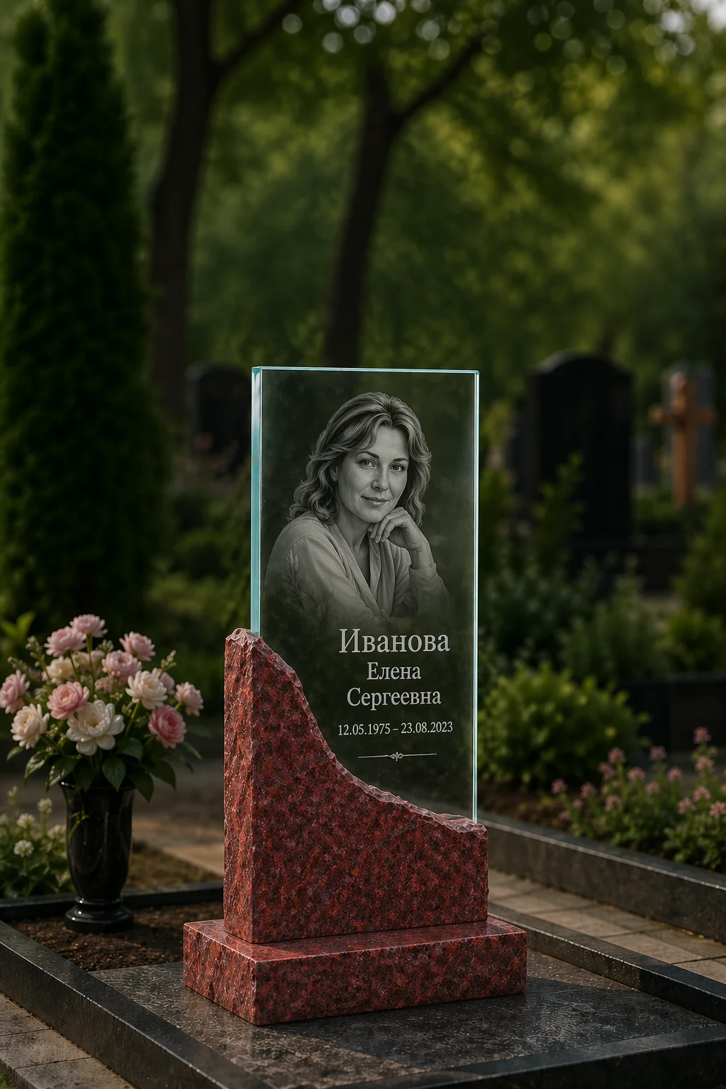 Памятник из стекла и гранита - миниатюра 11