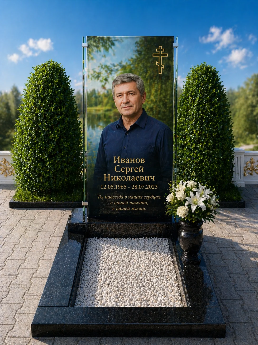 Памятник из стекла и гранита - миниатюра 21