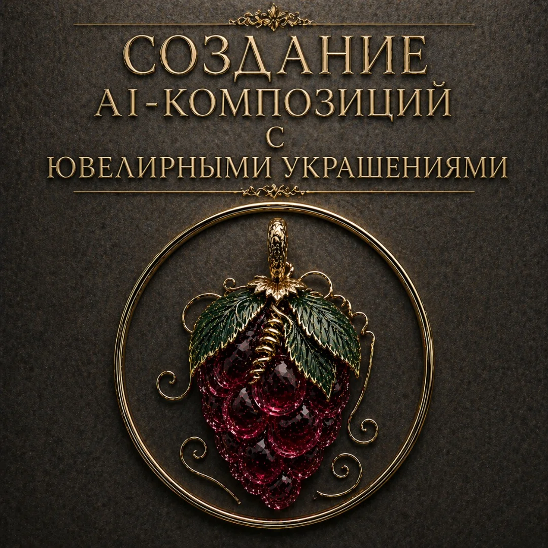 СОЗДАНИЕ AI-КОМПОЗИЦИЙ С ЮВЕЛИРНЫМИ УКРАШЕНИЯМИ 💎 - изображение 1