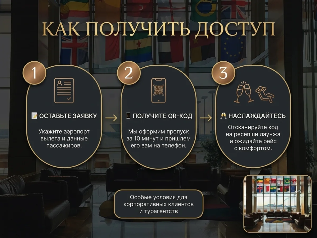 Проход в бизнес зал аэропортов (весь мир) - миниатюра 3