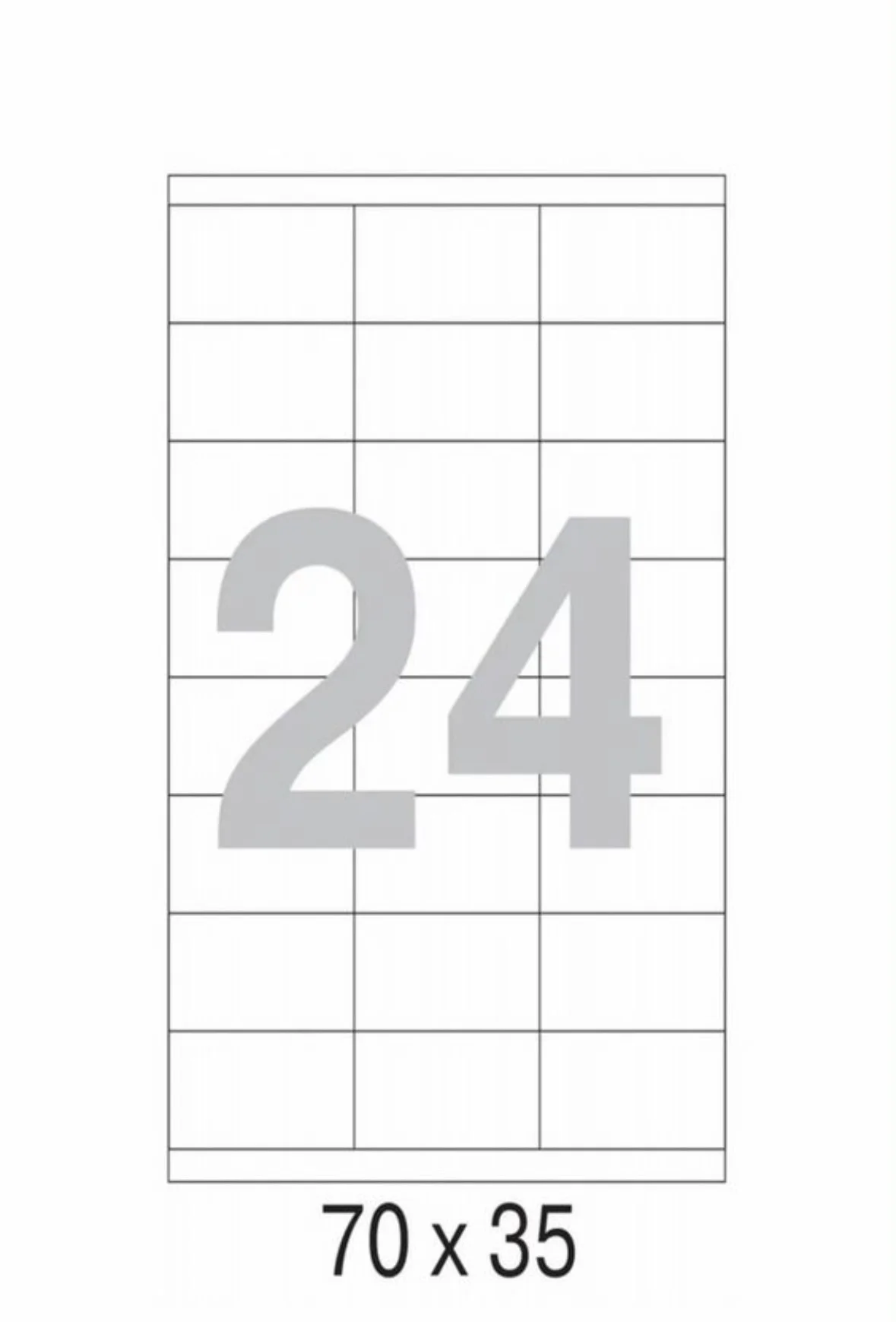 Самоклеящиеся этикетки 70*35 100 листов А4 - миниатюра 2