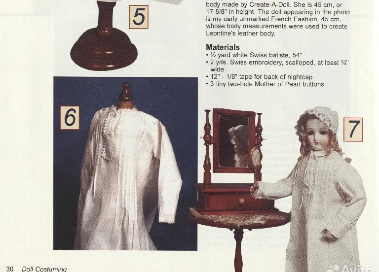 Выкройки одежды (куклы) Doll Costuming 2003 v.3 - миниатюра 6