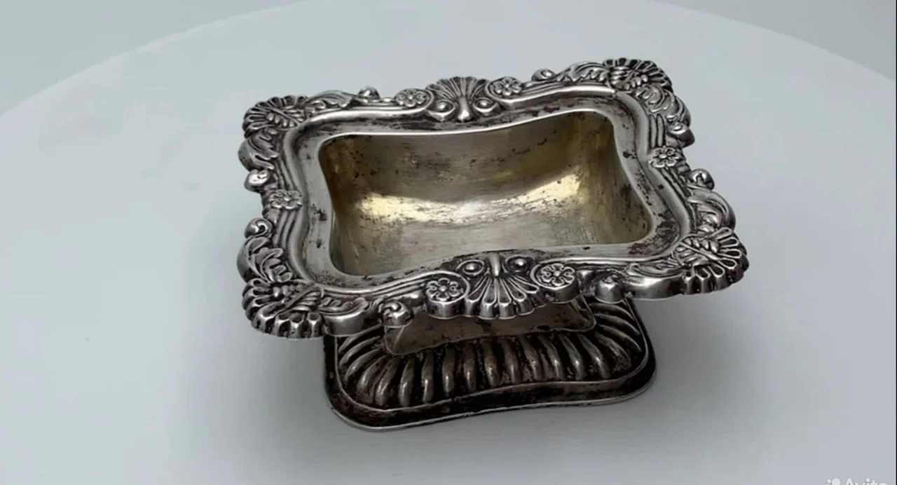 Серебряная икорница. Австрийская империя. 19 век - изображение 1