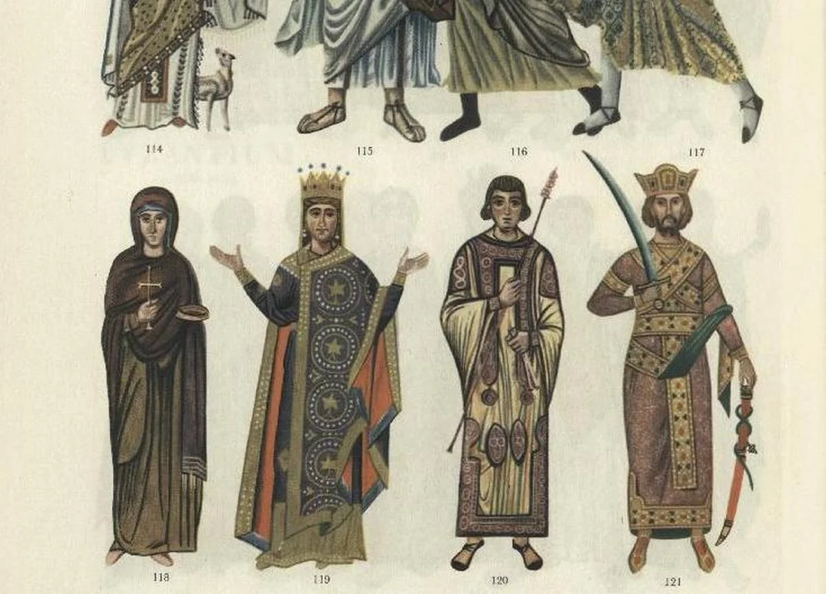 Антикварная одежда Costumes and Styles, H.Hansen - миниатюра 9