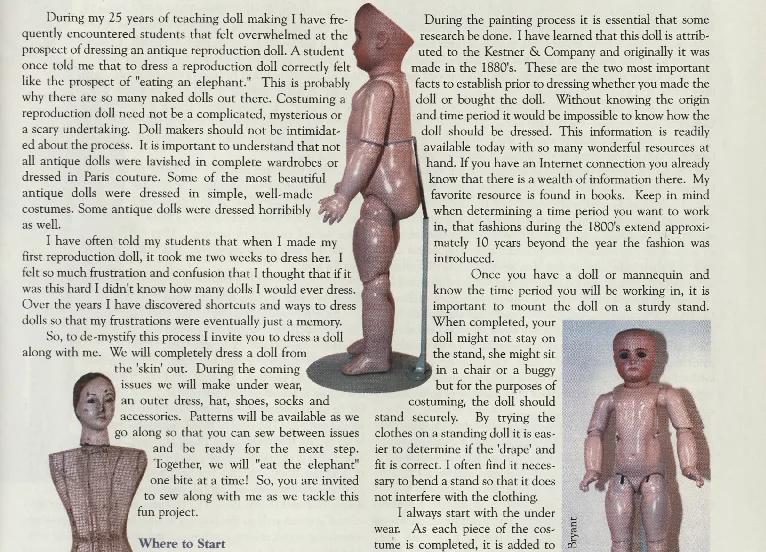 Выкройки одежды (куклы) Doll Costuming 2003 v.11 - миниатюра 7