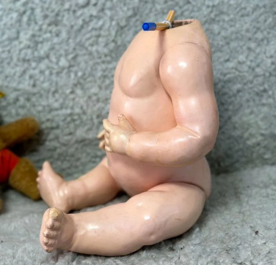 Антикварное немецкое композиционное туловище Baby - миниатюра 2