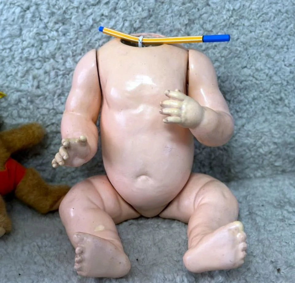 Антикварное немецкое композиционное туловище Baby - миниатюра 3