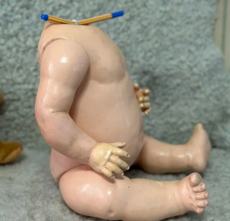 Антикварное немецкое композиционное туловище Baby - миниатюра 6