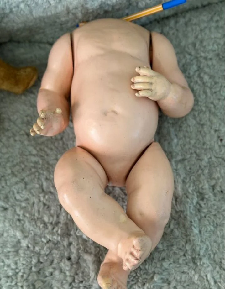 Антикварное немецкое композиционное туловище Baby - миниатюра 7