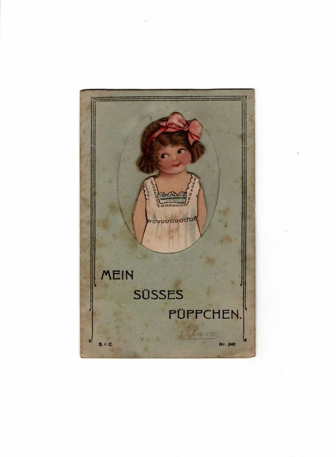 Антикварные бумажные куклы Mein sües Püppchen - миниатюра 6
