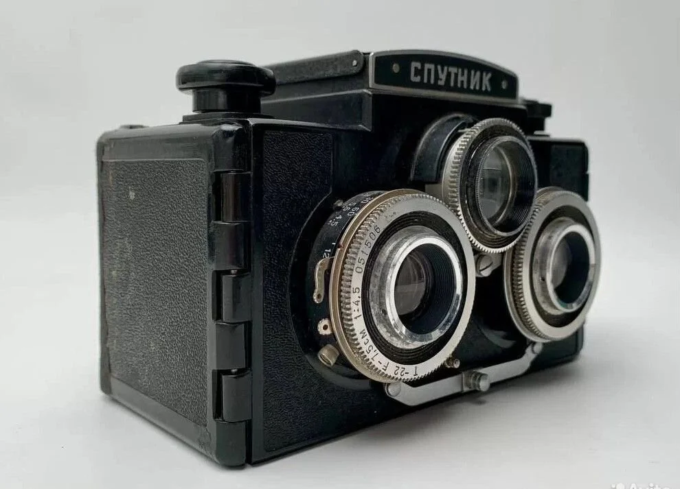 Фотоаппарат "Спутник", стерео, редкий - миниатюра 3