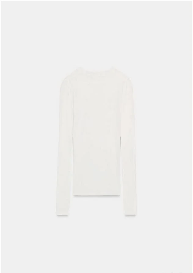 Новый лонгслив Zara 100% хлопок, белый - миниатюра 6