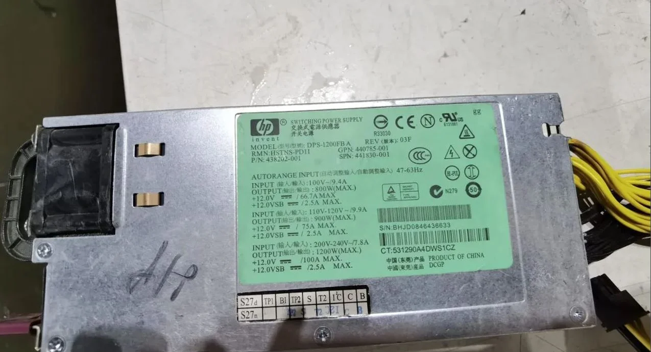 Бп HP 1200W для asic Bitmain L3 / L3+ - миниатюра 8