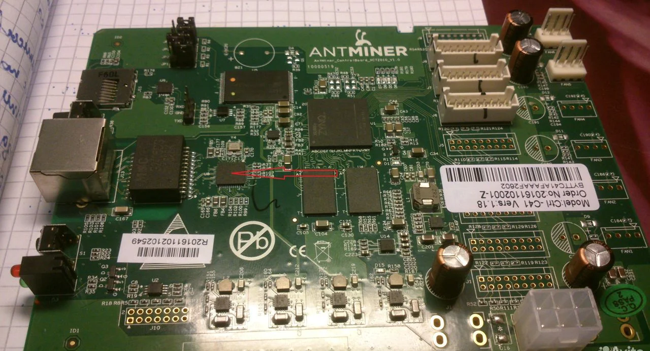 Контрольная плата Antminer S9 / S9i оригинал - миниатюра 6