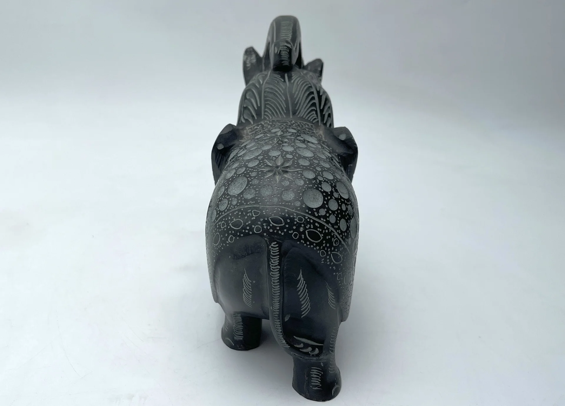 Каменный слон 15см Турция резьба soapstone - миниатюра 4