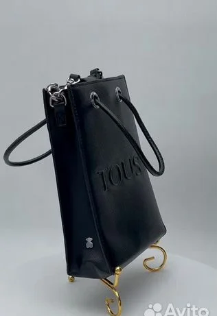 Сумка Tous оригинал новая черная канва - миниатюра 3