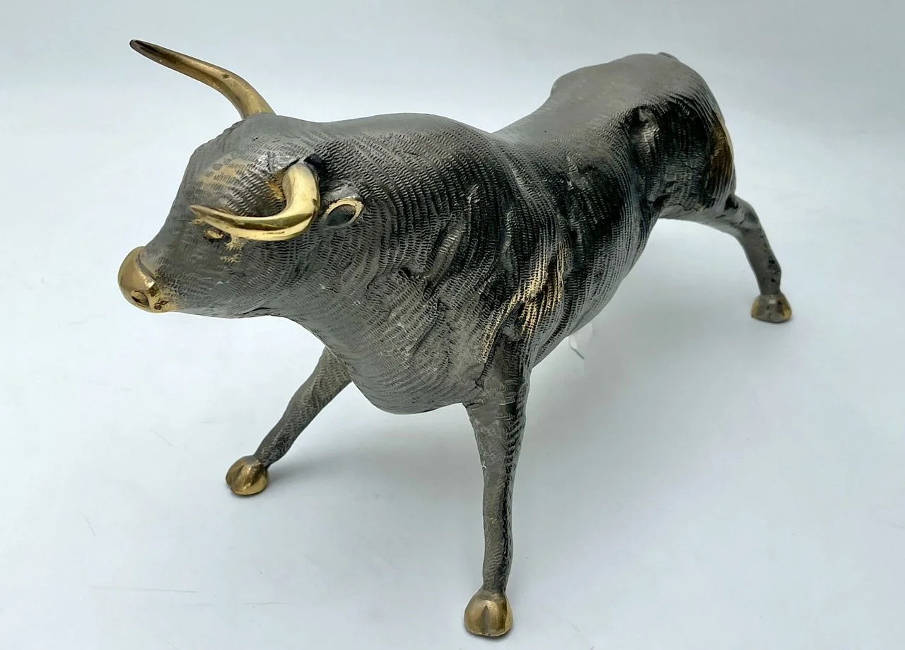 Тяжелый бронзовый бык Испания статуэтка Toro - миниатюра 4