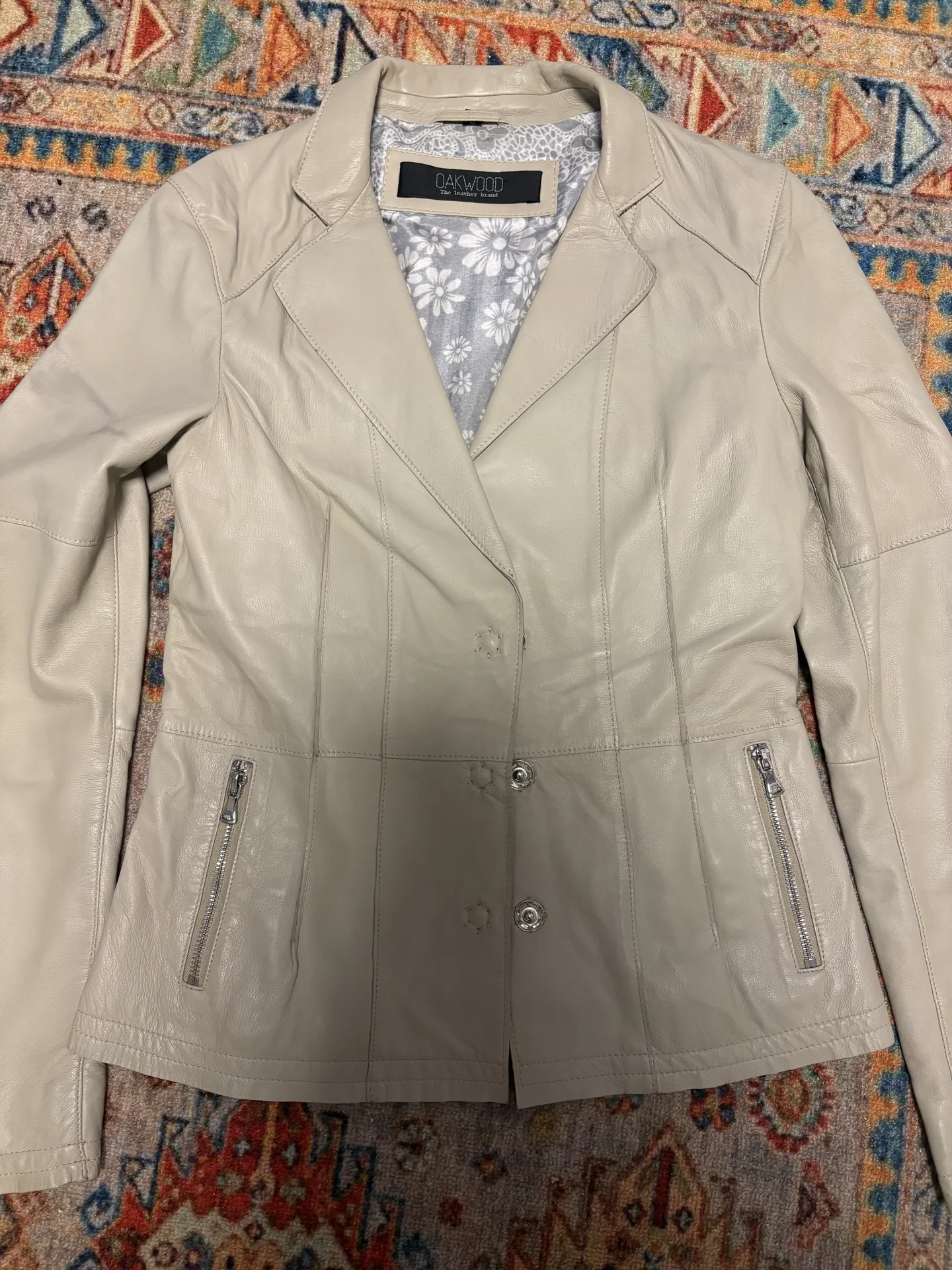 Кожаный пиджак Oakwood женский - миниатюра 2