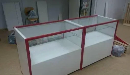 Прилавок остеклённый металлический(100х60х90 см) - миниатюра 2