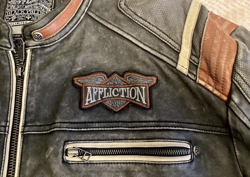 🔥 ПРОДАЮ: Кожаная куртка AFFLICTION BLACK PREMIUM - миниатюра 3
