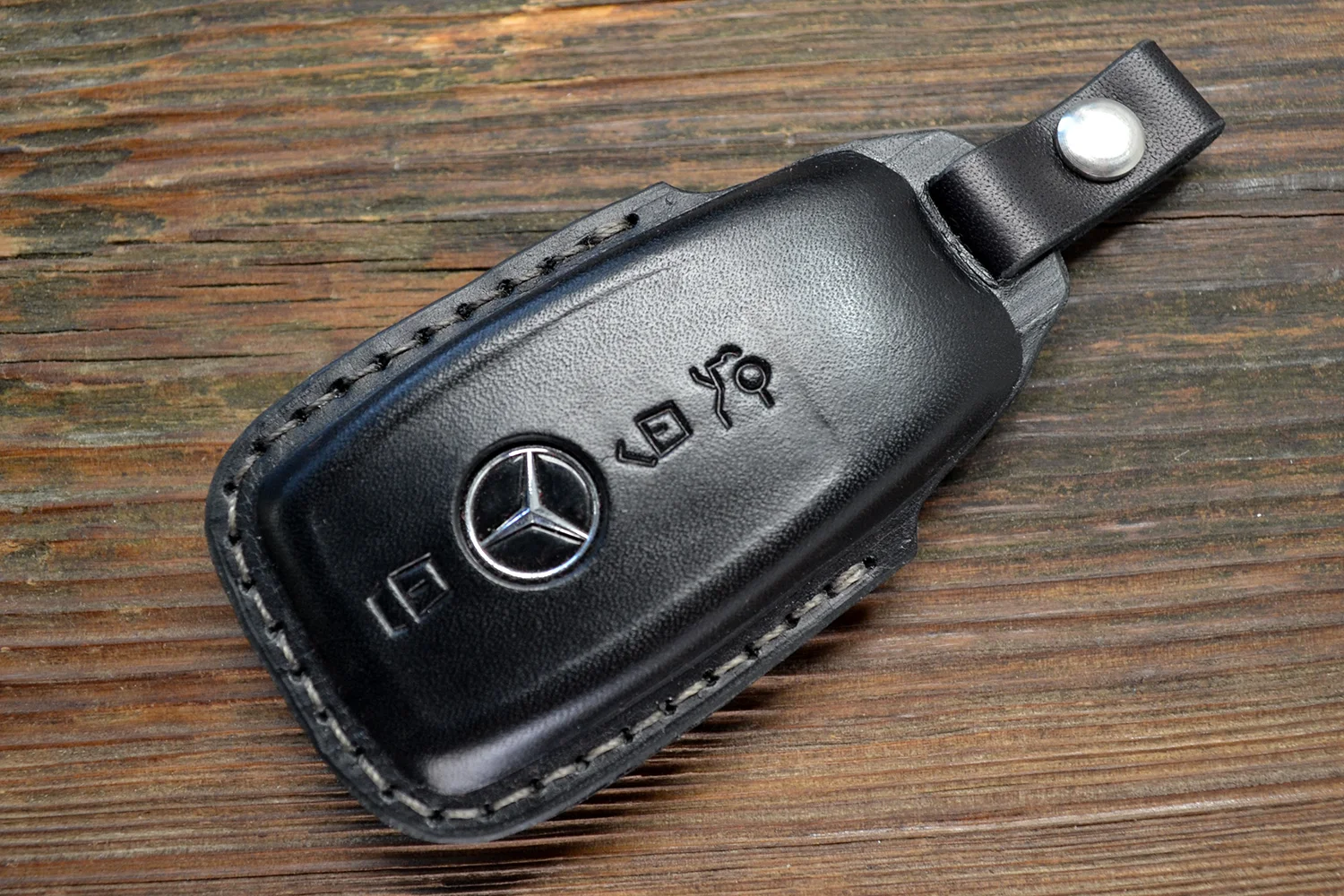 Чехол для ключа Mercedes Benz Натуральная кожа - миниатюра 2