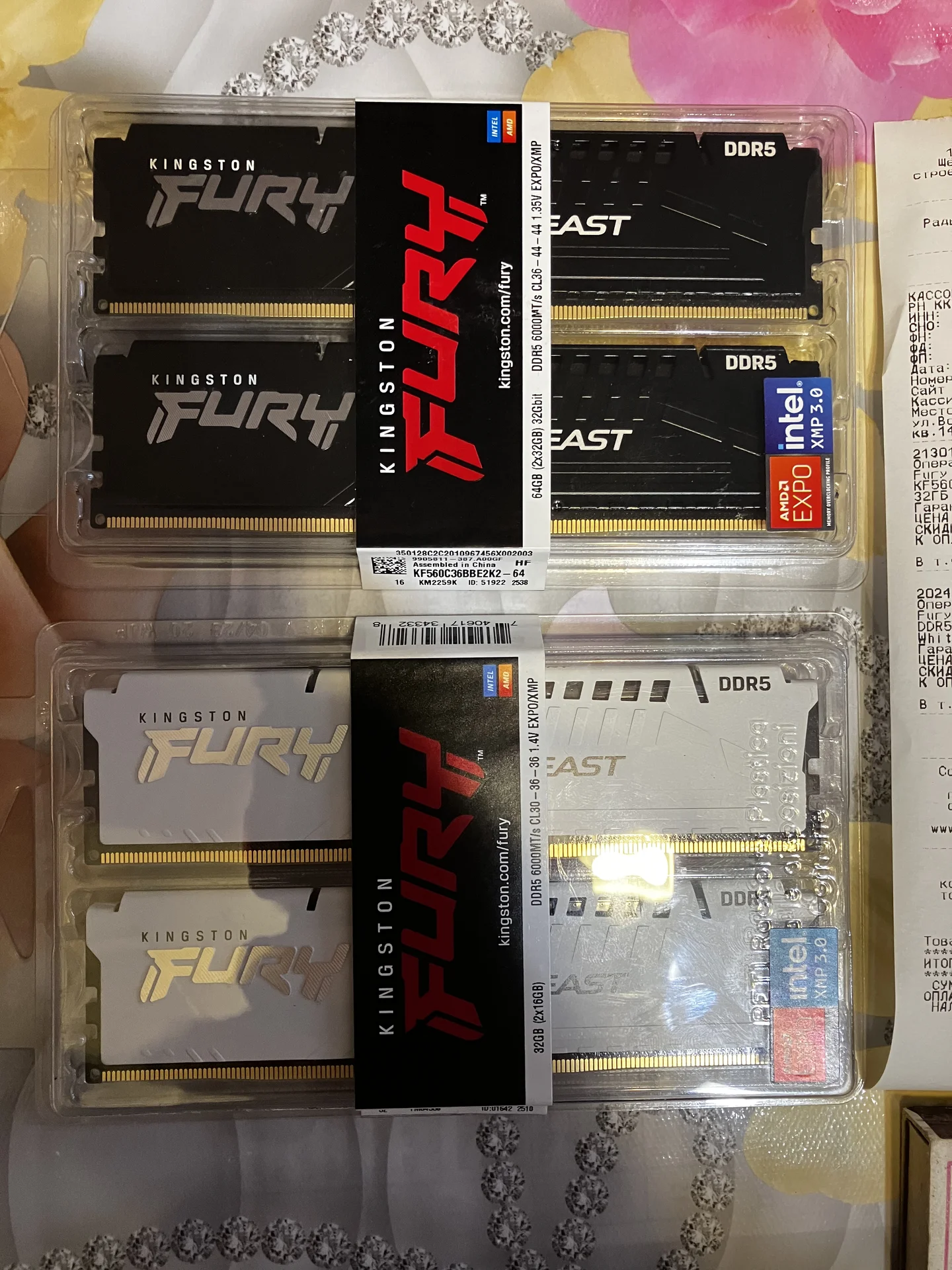 DDR5 6000 64Gb (2x32) (CL30) Kingston Fury Beast - изображение 1