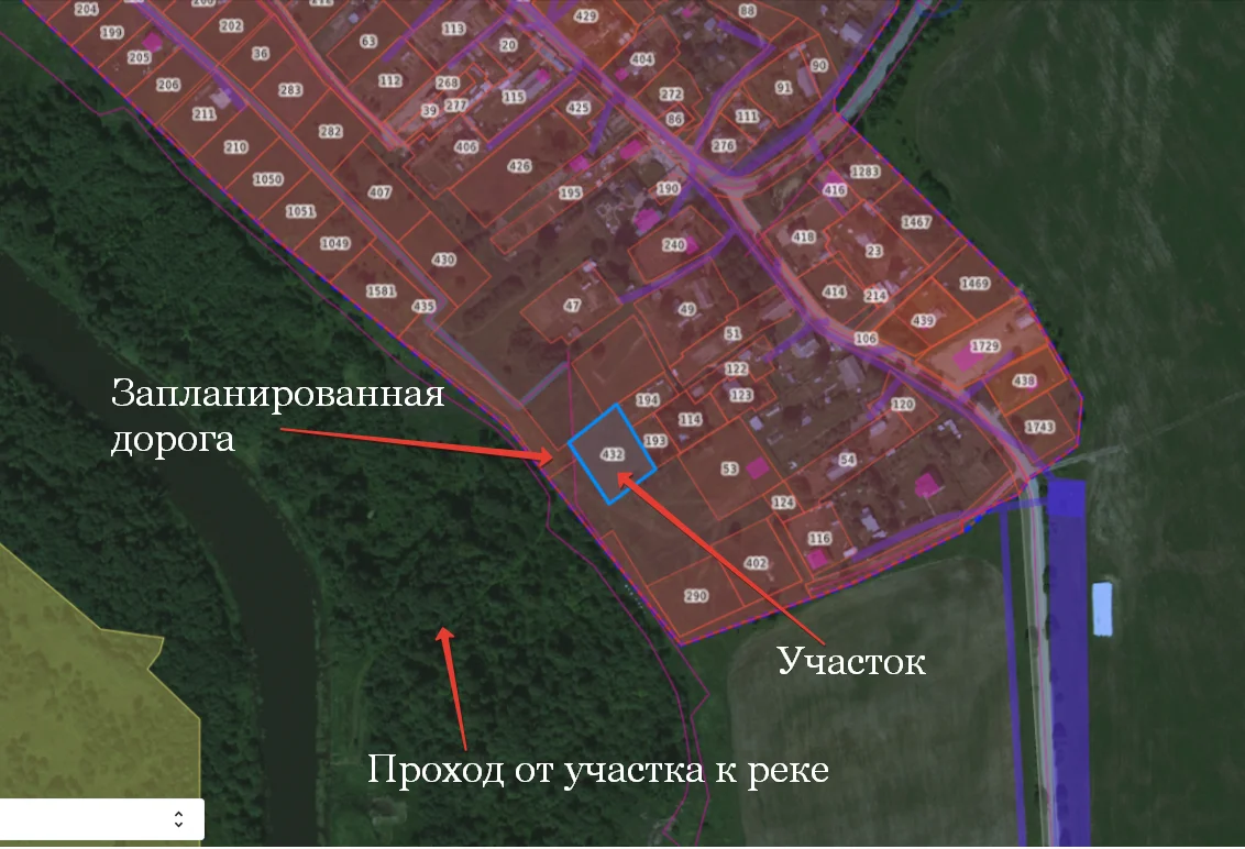 Участок у реки Угла прямой выход - миниатюра 10