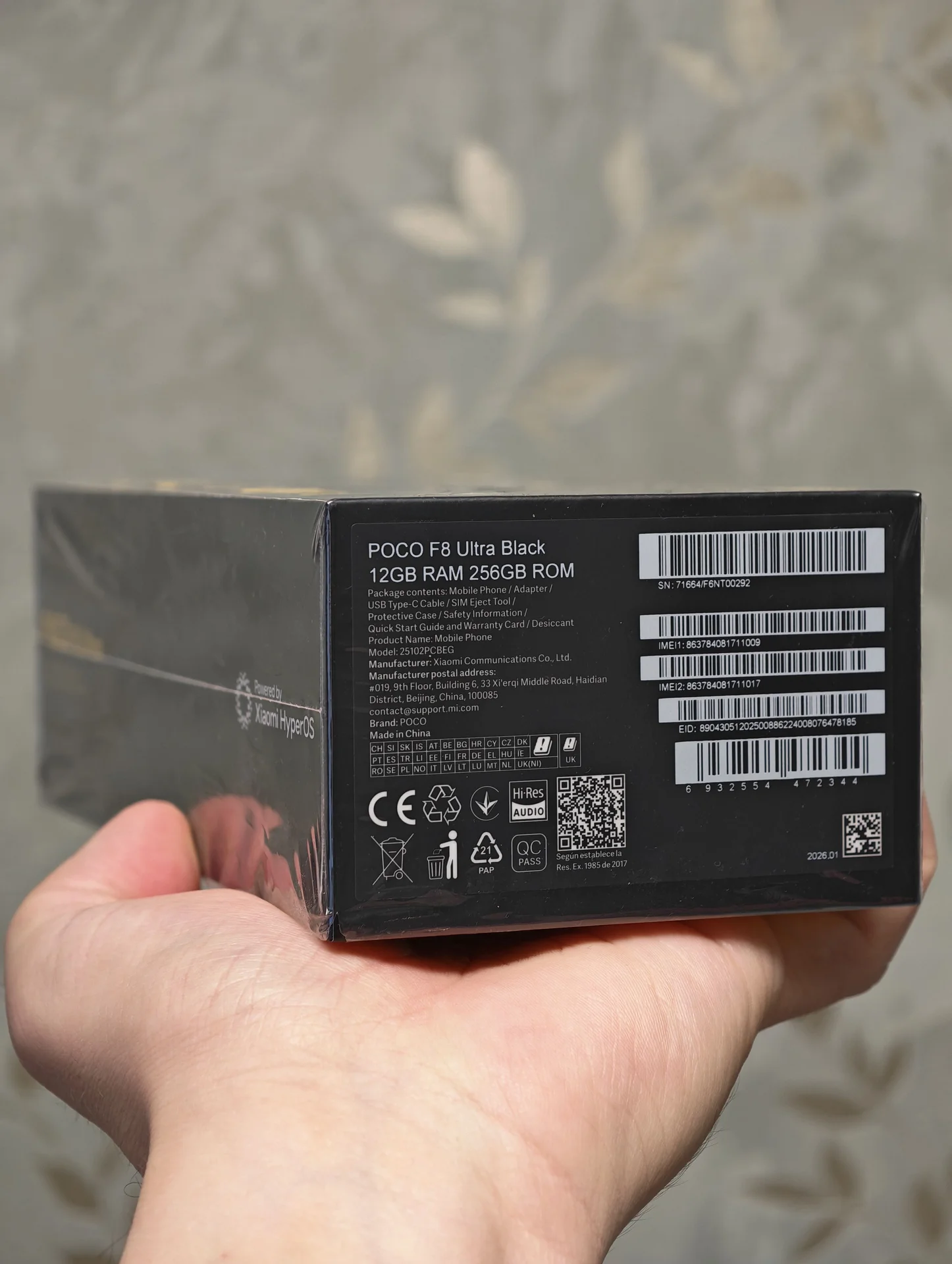 Xiaomi Poco F8 Ultra 12/256 Global, Sim+eSim, Чер - миниатюра 3