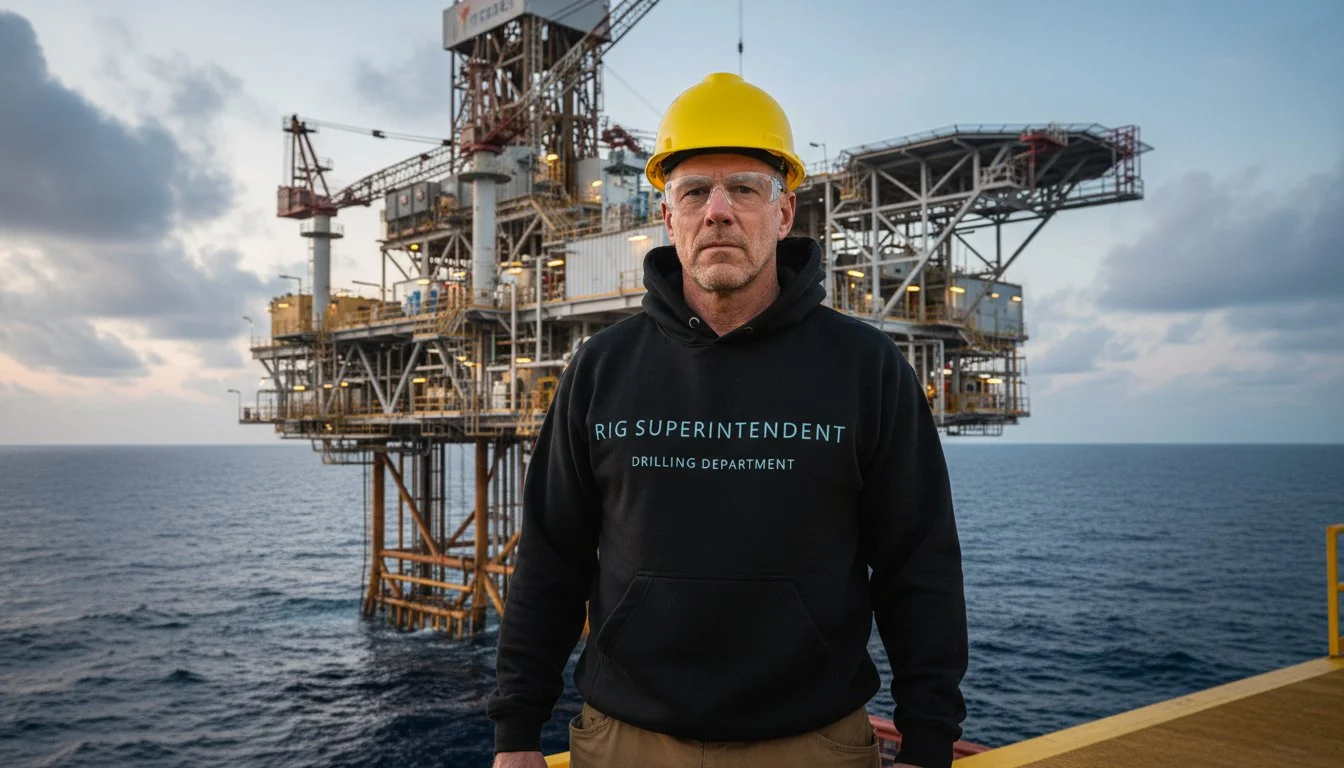 Толстовка мужская с капюшоном принт RIG SUPERINTENDENT - миниатюра 4