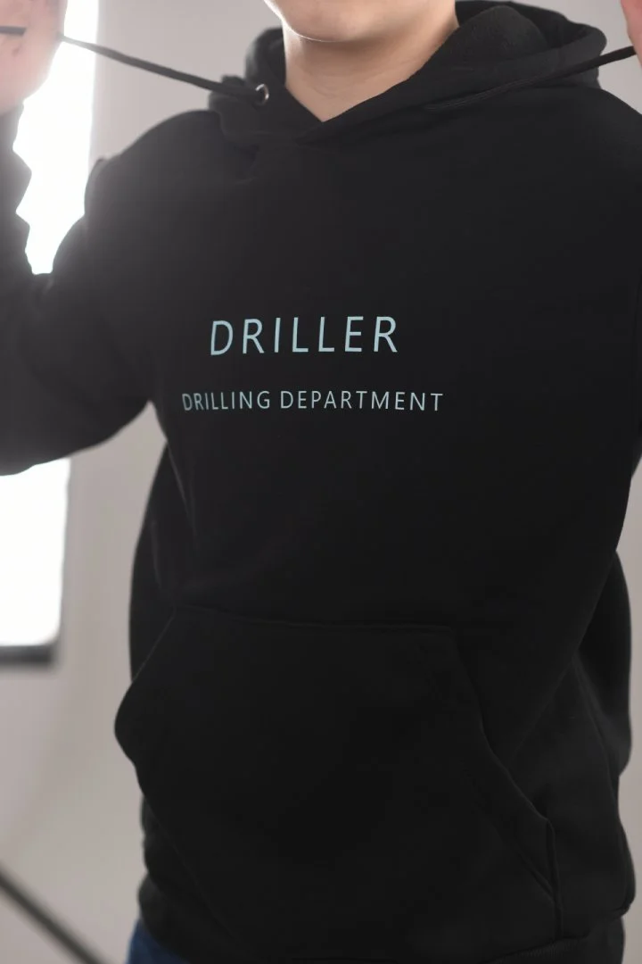 Толстовка мужская с капюшоном принт DRILLER - изображение 1