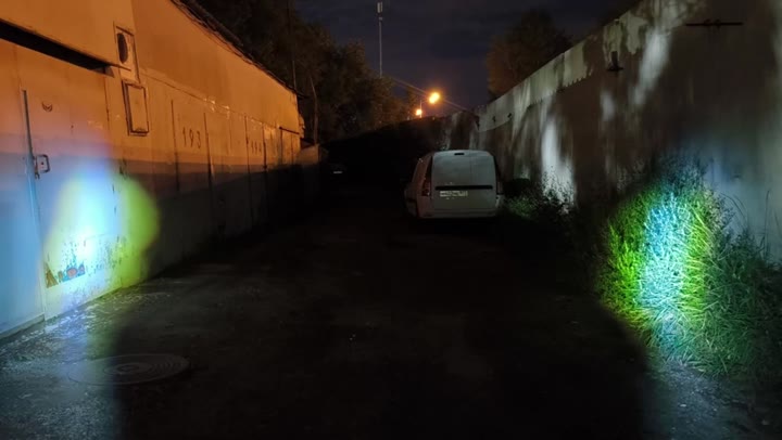 Мото туманки 50W - Ближн/Дальн-Белый-Жёлтый, M40 - видео 2