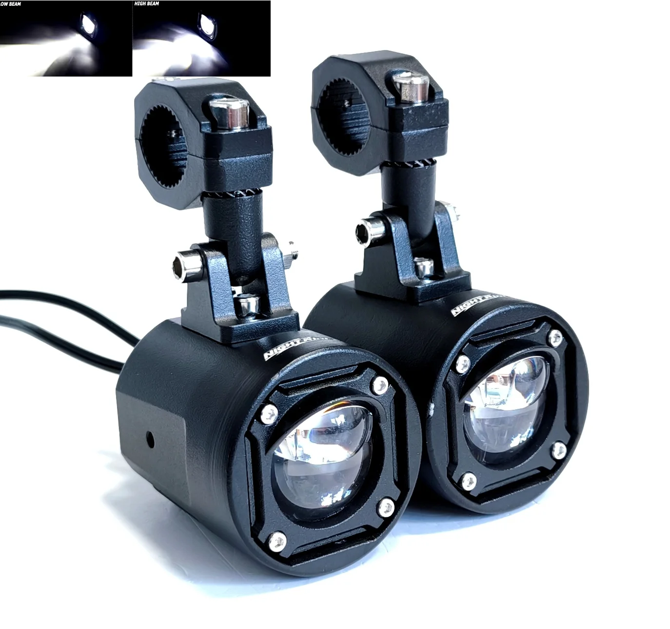 Противотуманные фары 60W для мотоцикла,Белый-Белый - изображение 1