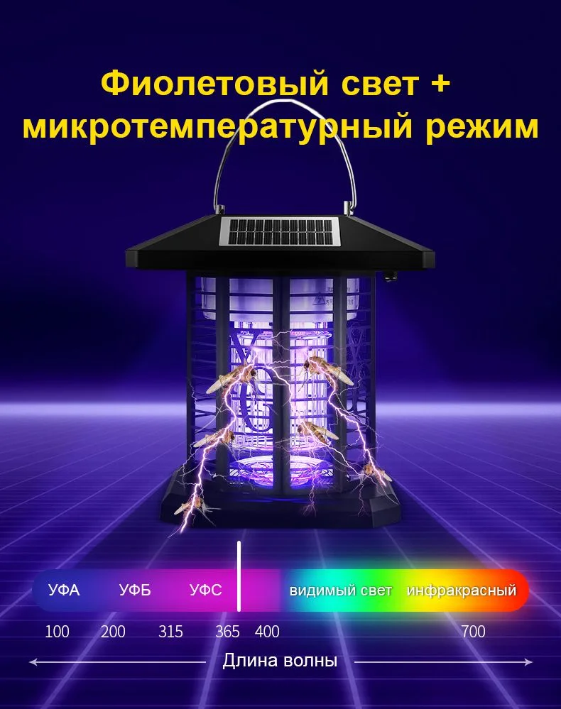 Ловушка для комаров фея портативная - миниатюра 4