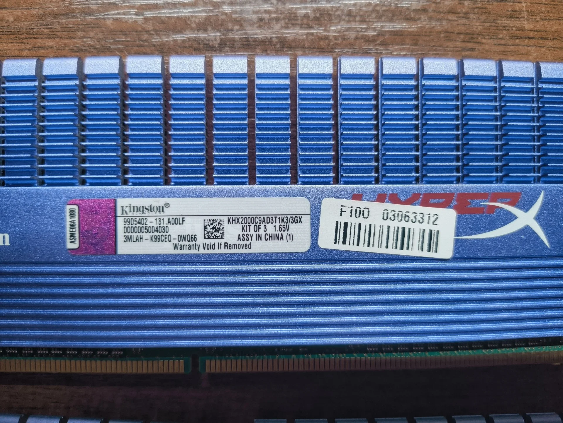 ОЗУ DDR3 3gb kit of 3 - миниатюра 2