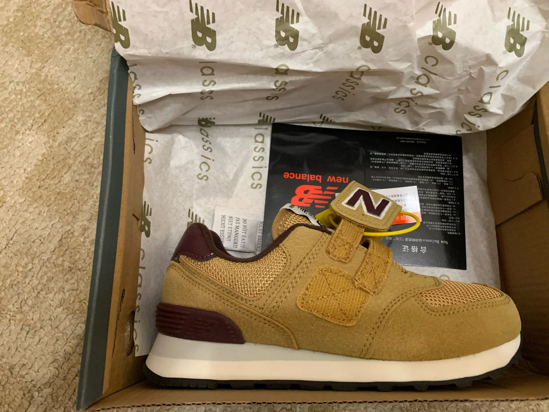 Кроссовки детские натуральные new balance раз. 31 - миниатюра 6
