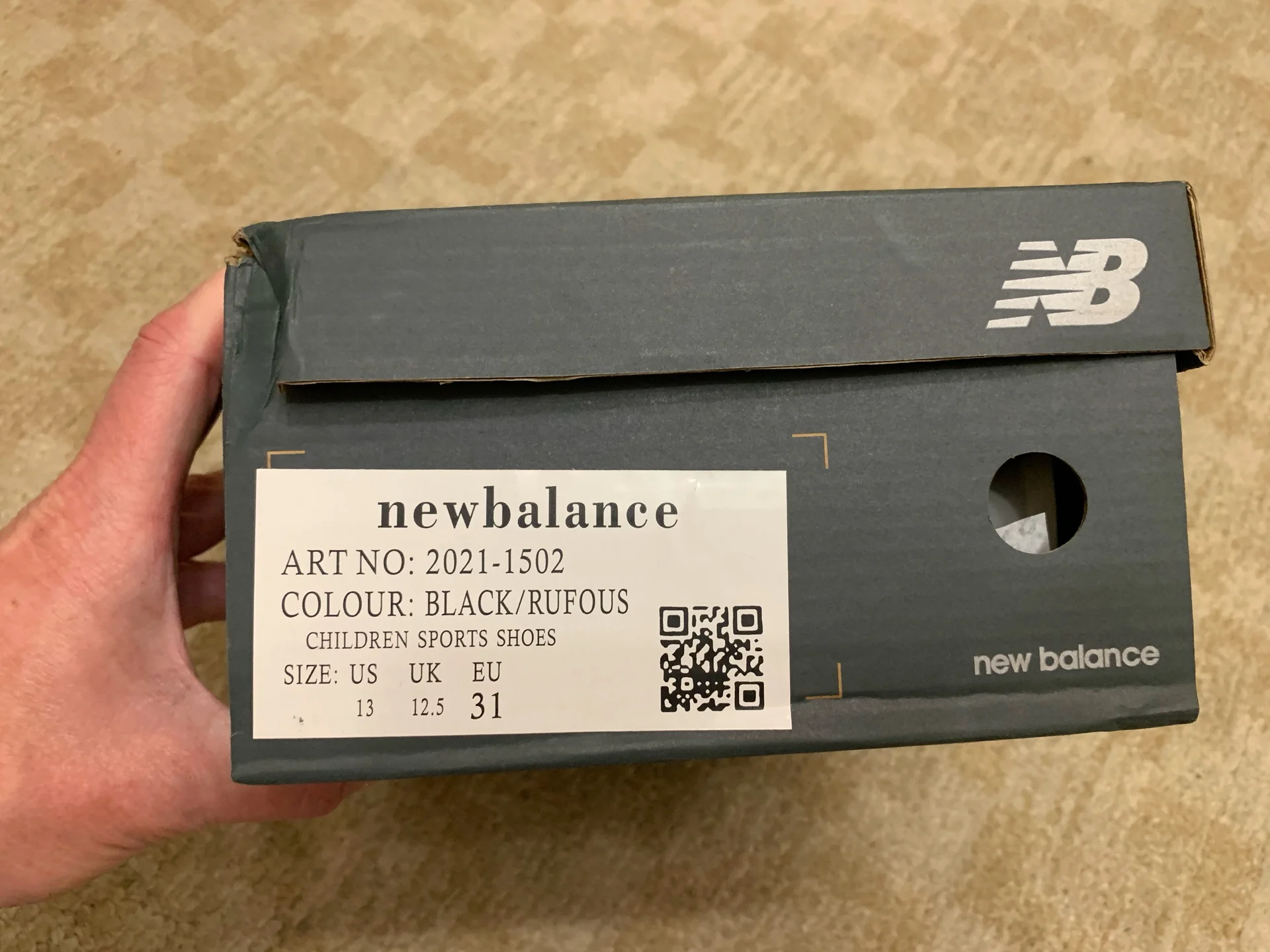 Кроссовки детские натуральные new balance раз. 31 - миниатюра 8